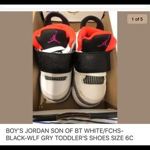 Nike Jordan Toddler Son of BT Sneakers size 6C